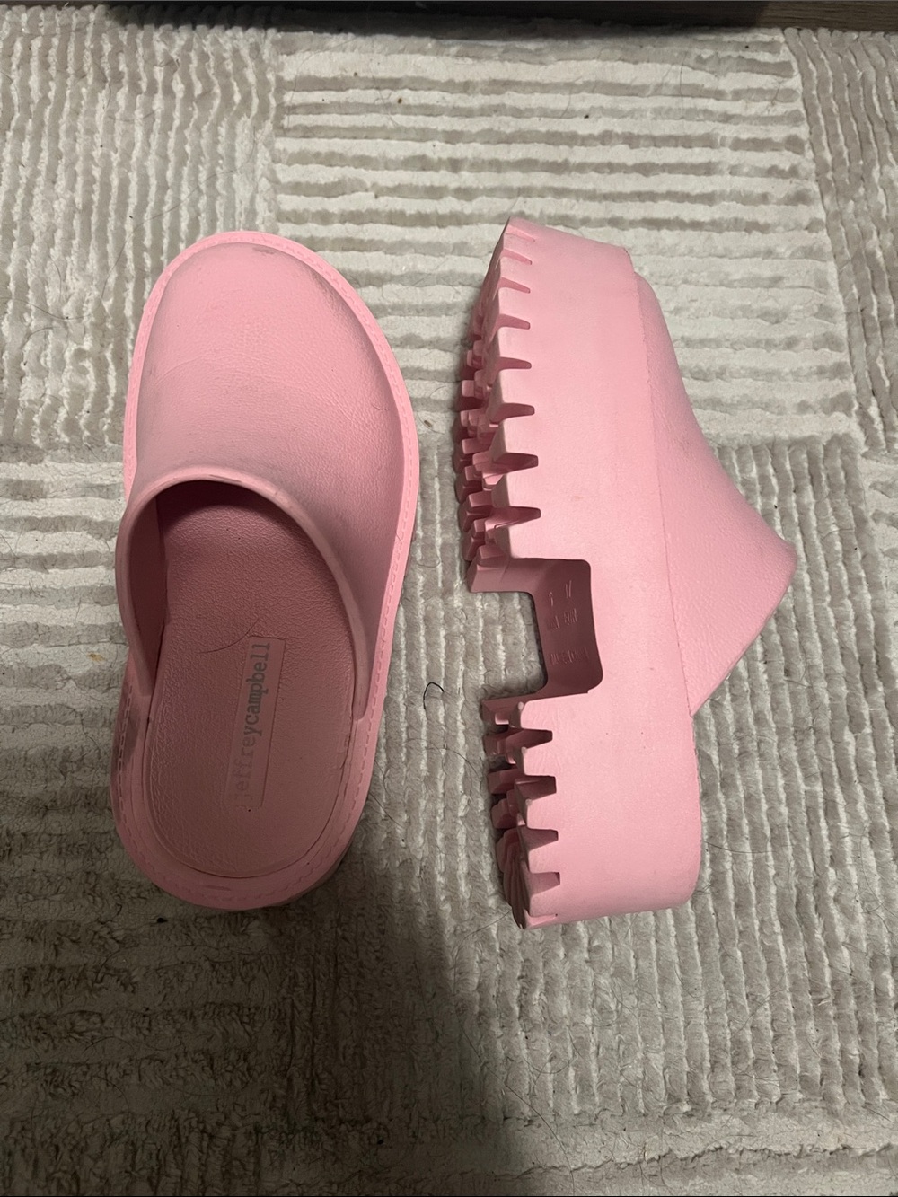 Jeffery Campbell Platform Clog Slides Baby Pinn